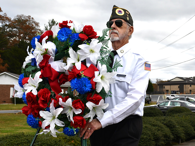 Veteran Nick Wimberley takes pride in his service with the North Georgia Honor Guard. Among other things, the honor guard regularly recognizes and honors the sacrifices made by veterans through various ceremonies in the community.