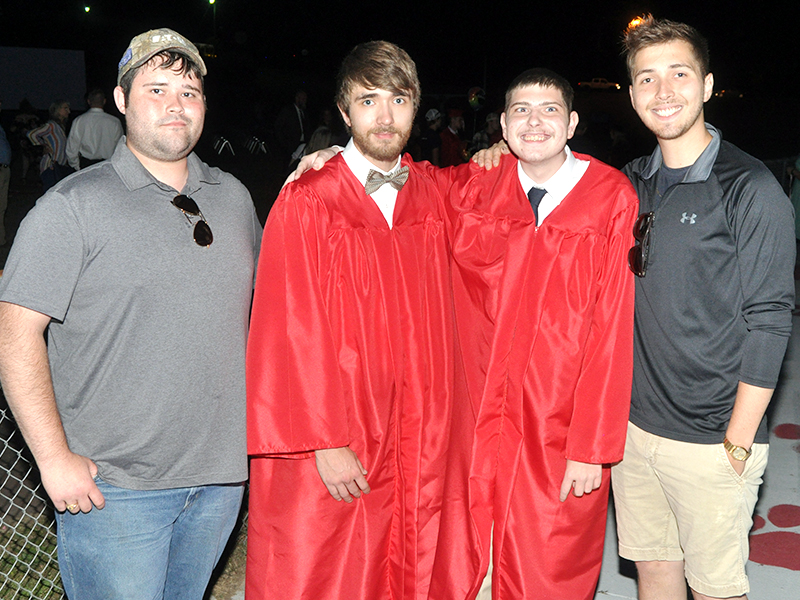 Copper Basin honored the Class of 2021 Thursday, May 20, at their graduation ceremony. Shown following the ceremony are, from left, Dakota Key, graduate Mason Key, graduate Hunter Graves and Ben Key.