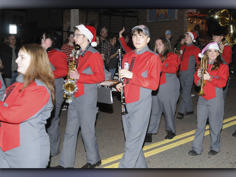 The Copper Basin High School Band was a hit in the Ducktown Christmas parade.