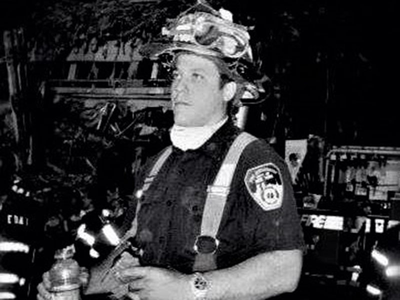Charles Tyger Vollrath is shown at Ground Zero after 9/11.