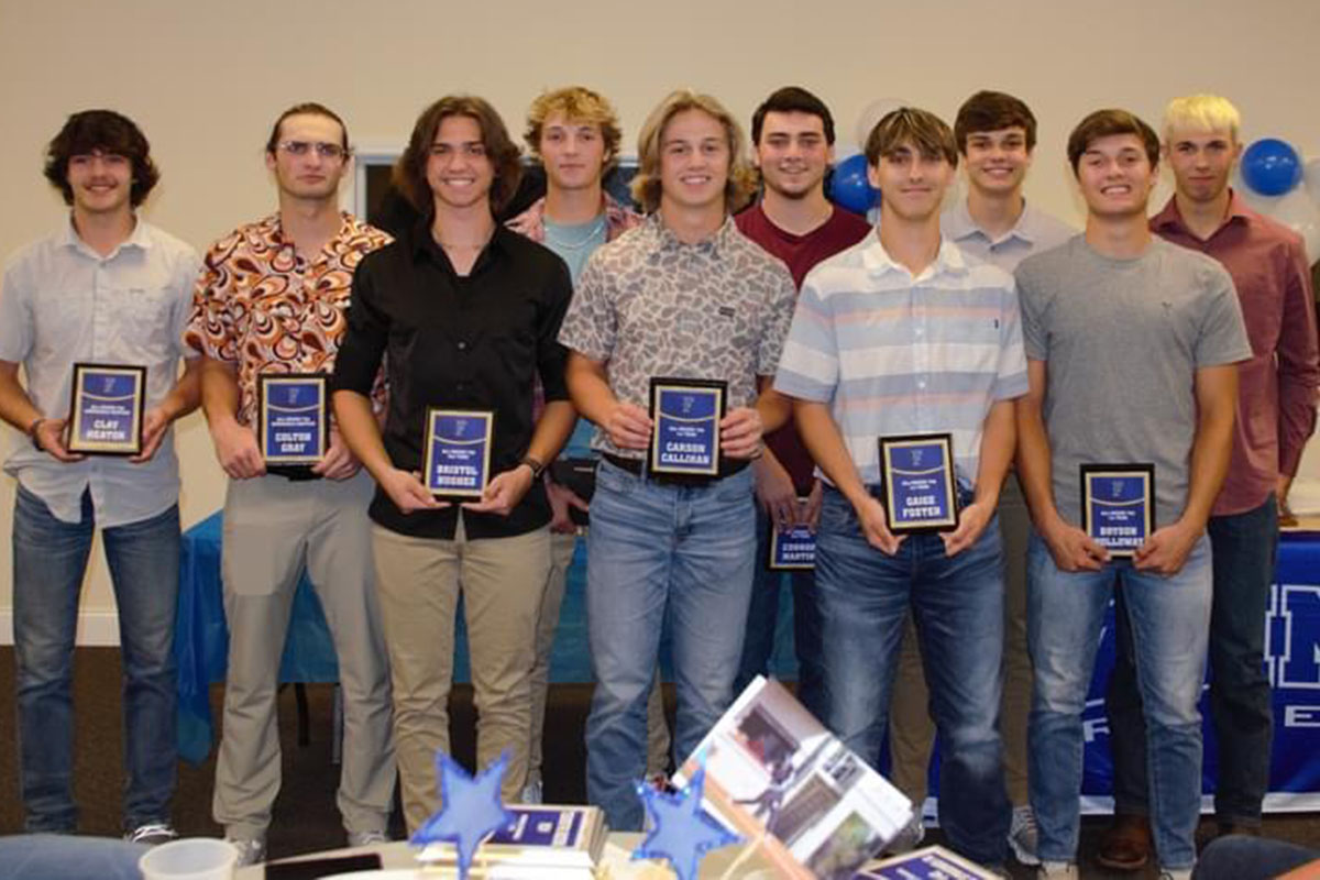 Many of Fannin County baseball players were recognized as “All-Region” players for Region 7AA. Shown are, from left, Clay Heaton, Colton Gray, Bristol Hughes, Bryce Burnette, Carson Callihan, Connor Martin, Gaige Foster, Hayden Danner, Bryson Holloway and Gavin Davis. 