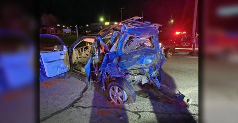 Two-year-old Cohen Bryson of Rome died from injuries that resulted when this 2008 Ford Escape was struck from behind on Georgia Highway 2 (Highway 515) Sunday night in Blue Ridge.