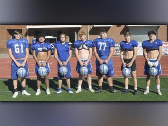 The Fannin County offensive line was recognized by Georgia High School Football Daily Newsletter Tuesday, October 26. The Rebels’ offensive line was named The Otter’s Chicken Offensive Line of the Week and consists of, from left, Dylan Collins, Rico Arellanes, Taylor Collis, Jeremy Tammen, Logan Long, and half backs Cade Sands and Issac Davis. They cleared the path to 367 yards rushing and six rushing touchdowns in a 42-7 victory over Chattooga in a game between teams unbeaten in region play. The victory pu