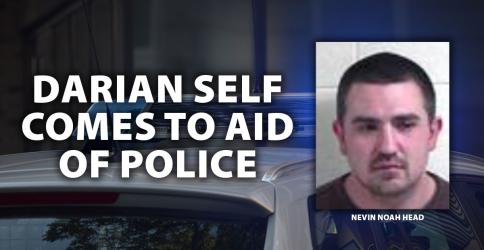 Self helps McCaysville police chase down suspect, Nevin Noah Head.