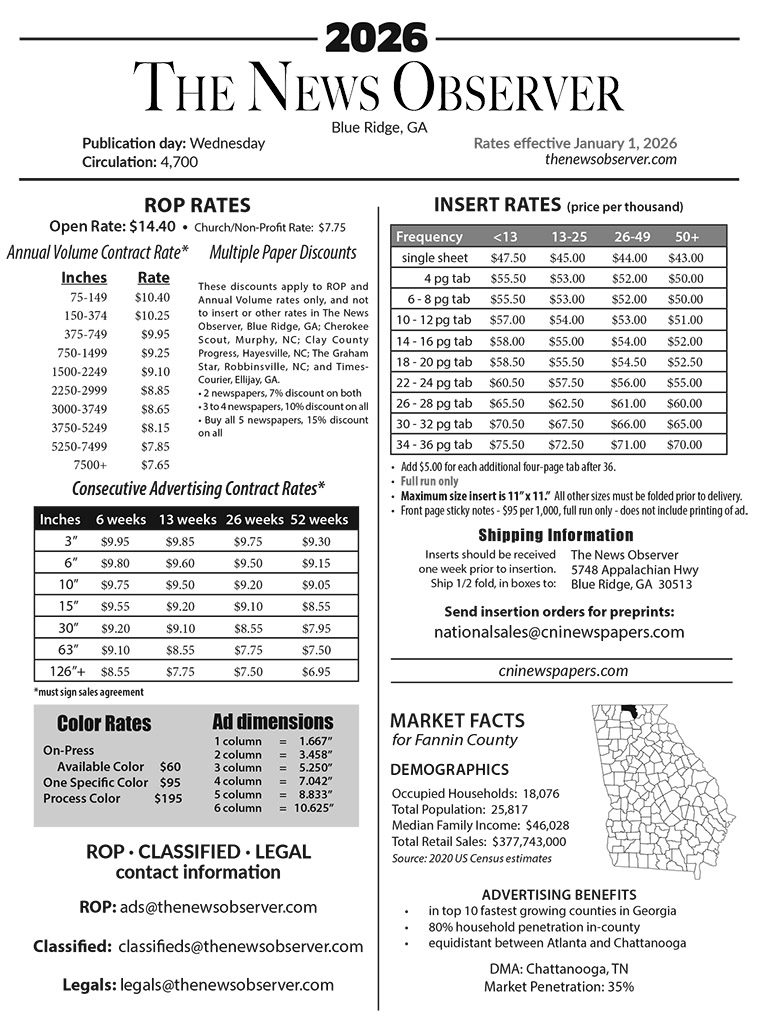 Rate Card