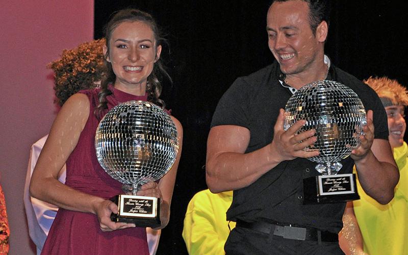 Baylee Sue Williams and Gazmend Ahmedi were HER HOPE Pregnancy Center’s Dancing with the Fannin County Stars Judge’s Choice winners for their Latin routine.