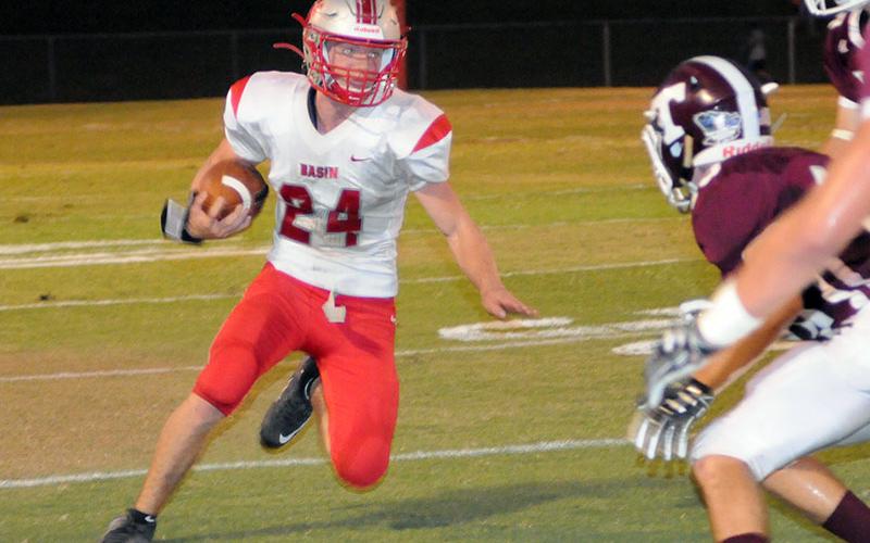 Cougar Chase Mickens (24) attempts to make a defender miss in recent action for the Copper Basin Cougars.