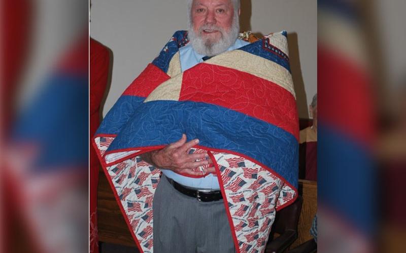 Quilt of Valor recipient William “Bill” Canady, from Morganton served in the U.S. Army in Vietnam from March 13, 1970, through March 12, 1971, and completed his military service June 24, 1972. For his honorable service, Canaday was awarded the following awards and medals: the National Defense Service Medal, the Vietnam Service Medal, the Vietnam Campaign Medal, the Air Medal, the Bronze Star Medal with 1 Oak Leaf Cluster, the Army Commendation Medal and Bill also has two Overseas Service Bars.