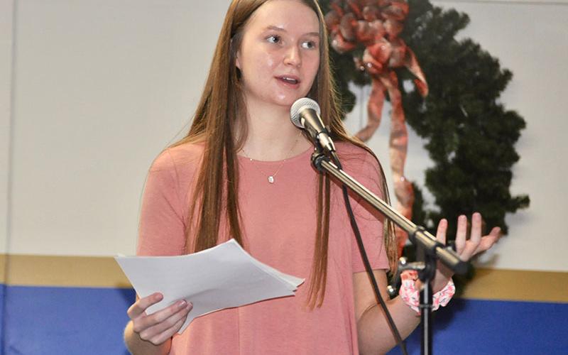 Fannin County High School 10th grade student Rachel Bruce received first place in the annual Community Services Conference essay contest for her essay titled, “How My Social Media Presence Improves the Lives of Those Around Me.”