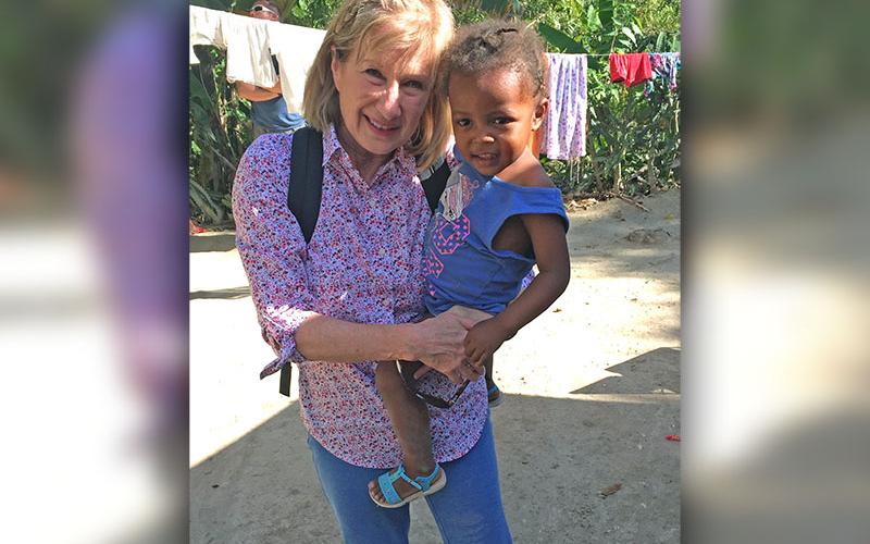 Reifsnyder is shown holding Benjilove. Reifsnyder met Benjilove shortly after she was born.