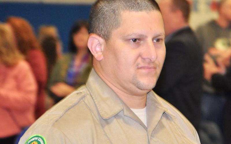 Air Force veteran Frank Sanchez was one of many veterans honored at Fannin County Middle School’s Veterans Day Ceremony Friday, November 8.