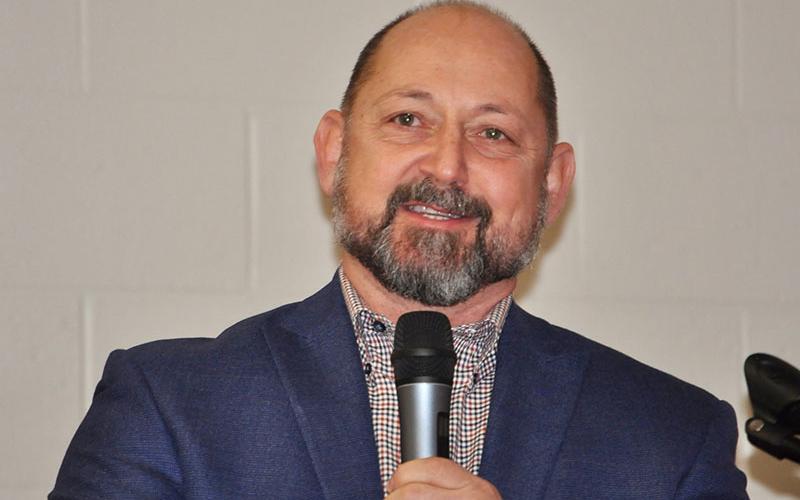Fannin County Board of Education member Mike Cole spoke about his time in the United States Marine Corps as the guest speaker of West Fannin Elementary School’s veterans program.