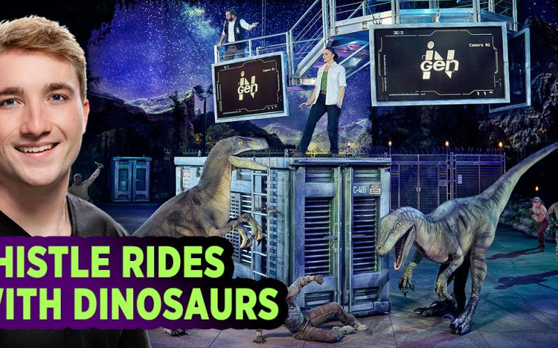 Aaron Thistle, a Blue Ridge native, plays a motorcycle-weilding ACU soldier and a bike stunt double for the main character “Chad” in Jurassic World Live Tour, a live entertainment experience. He is currently performing with the franchise across the United States.