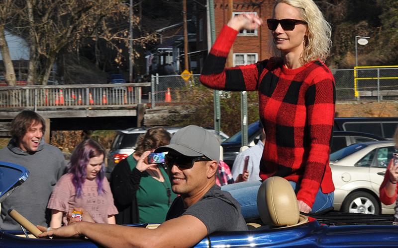 Polk County General Sessions Court Judge Brooklynn Townsend threw candy to the hundreds of folks who watched the Copperhill Kiwanis Christmas Parade, December 7.