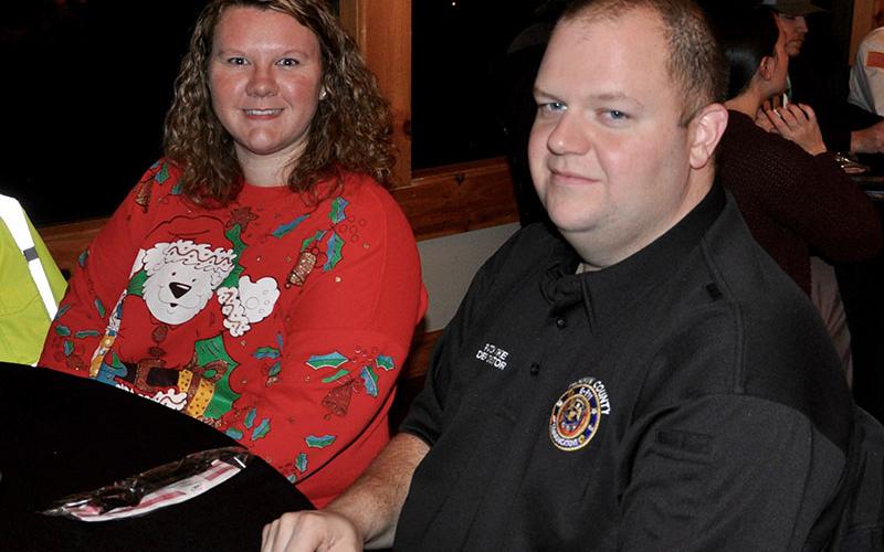 Tamala and 911 Director/EMA Deputy Director Patrick Cooke were among the many in attendance during the Fannin County EMA Banquet Thursday, December 12.