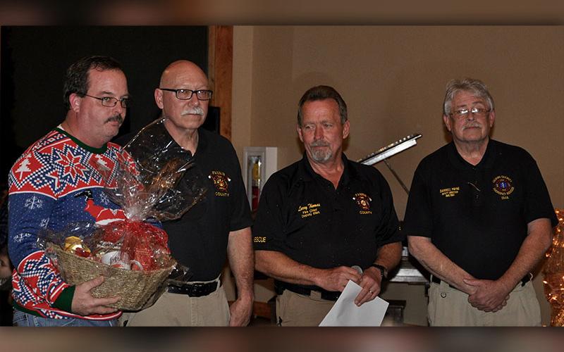 Paramedic William Brown, left, received the David Curtis Memorial Medic Award. Alongside Brown are, from left, Deputy Fire Chief Rob Ross, Fire Chief Larry Thomas and Deputy Director of EMS/EMA Darrell Payne.