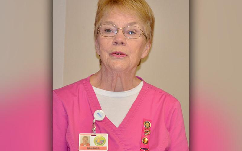 Fannin Regional Hospital Auxiliary member Barbara Cheatham sang “My Grownup Christmas List” for a room full of the Love Lights Tree Lighting Ceremony attendees Tuesday, December 3.