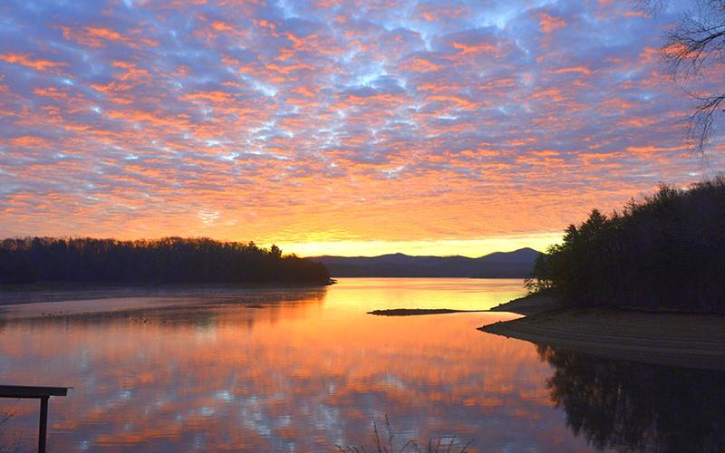 Brian Lupa snapped this photo of the Blue Ridge Dam area on Christmas Day in 2018.
