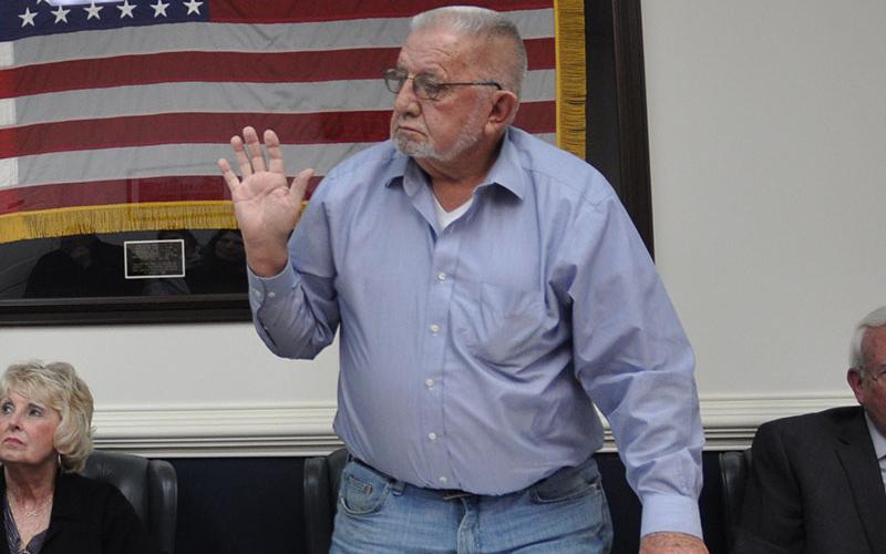 Newly re-elected Mayor Thomas Seabolt was sworn into a new term, January 2.