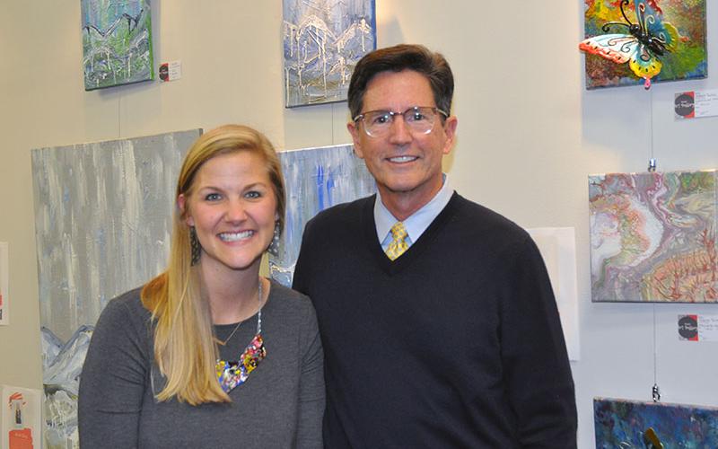 North Georgia Autism Foundation Art Gallery Director Gini Bell and Executive Director Tripp Ritchie welcomed community members to Foundation’s new art gallery.