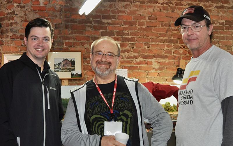 The Tri-State Model Railroaders held their Christmas Season Open House Saturday, December 28. Shown are, from left, Jonathan Godwin, Wyatt Swilley and Darrin Godwin.