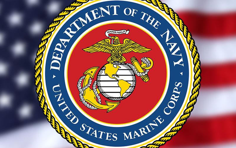 The United States Marine Corps Eagle, Globe, and Anchor seal.