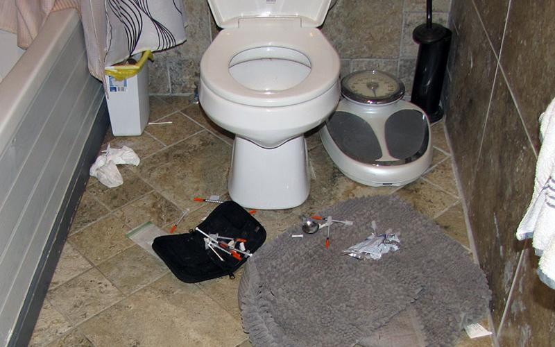 Spencer Douglas Young III, headed for the bathroom to flush as much evidence as possible when Fannin County Sheriff’s investigators arrived to serve a search warrant at his residence at 72 Card Lane, Blue Ridge, Fannin County Sheriff’s Office  Investigator John Arp said.