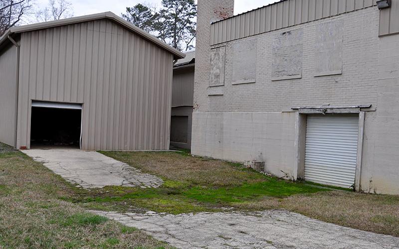 This is a similar view of the Whitepath FabTech building once the high water level caused by heavy flooding dropped.