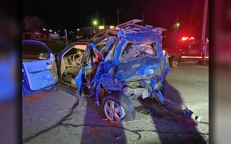 Two-year-old Cohen Bryson of Rome died from injuries that resulted when this 2008 Ford Escape was struck from behind on Georgia Highway 2 (Highway 515) Sunday night in Blue Ridge.