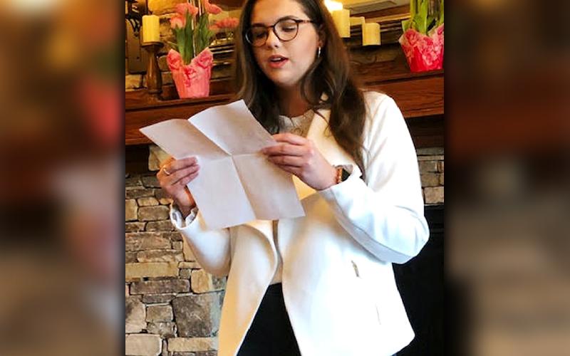 Fannin County High School senior Hannah Cruse was named the Daughters of the American Revolution’s Old Unicoi Trail Chapter’s National Good Citizen for Fannin County.