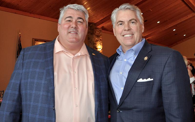 Republicans from across the state of Georgia joined the Fannin County Republican Party for their annual Valentine’s Banquet Saturday, February 29. Shown are Georgia State House District 26 representative candidate Lauren McDonald, left, and former Georgia State Senator Judson Hill.