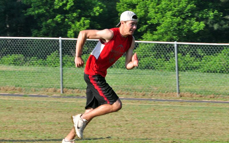 Copper Basin Cougar Dawson Worthy works on his route running during the Cougar’s football practice Thursday, June 4.