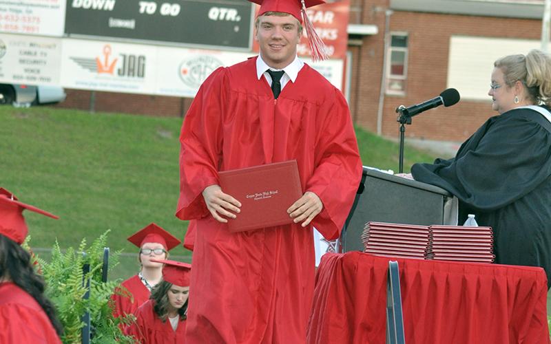 Chase Mickens graduated with the CBHS Class of 2020 during a special ceremony Friday, June 12.