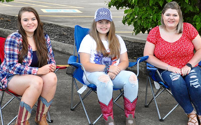 Gracey, Hollyanna and Macy Greene were among a crowd in Ducktown ready to watch the annual fireworks show.