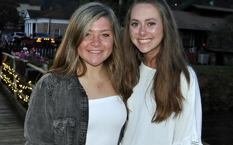 The City of McCaysville lit up the night sky with fireworks in celebration of the U.S.A.’s independence. Kaitlyn Goode, left, and Skyler Cochran were there to let freedom ring.