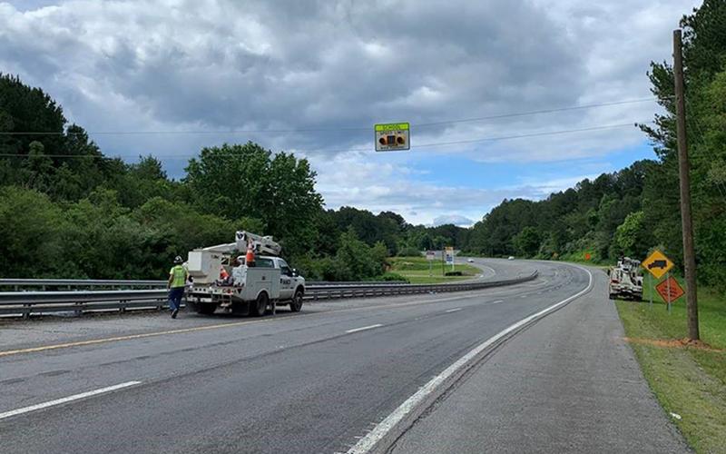 Flashing school zone lights were installed at the entrance to Copper Basin schools in June. Polk County Sheriff Steve Ross urges drivers to be careful, but also warns deputies will be enforcing the school zone speed limit.