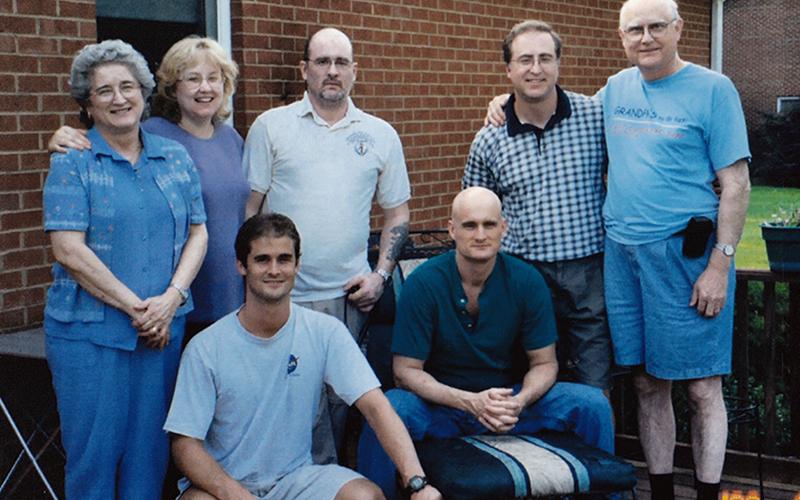 In this photo from 2003, Dr. James Haymore III stands to the right, holding onto son Dan. Doris Haymore, left, stands beside their daughter Janet and son Jim IV. Sitting are, from left, sons Philip and Stephen.