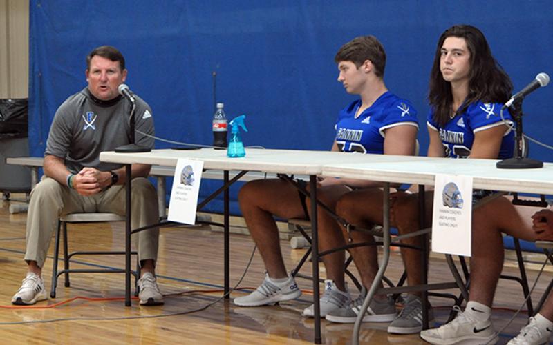 Fannin Rebels Head Coach Chad Cheatham talks about the biggest influence on his football career during the 2020 Media Day at the Fannin County Recreation Center Friday, August 7.