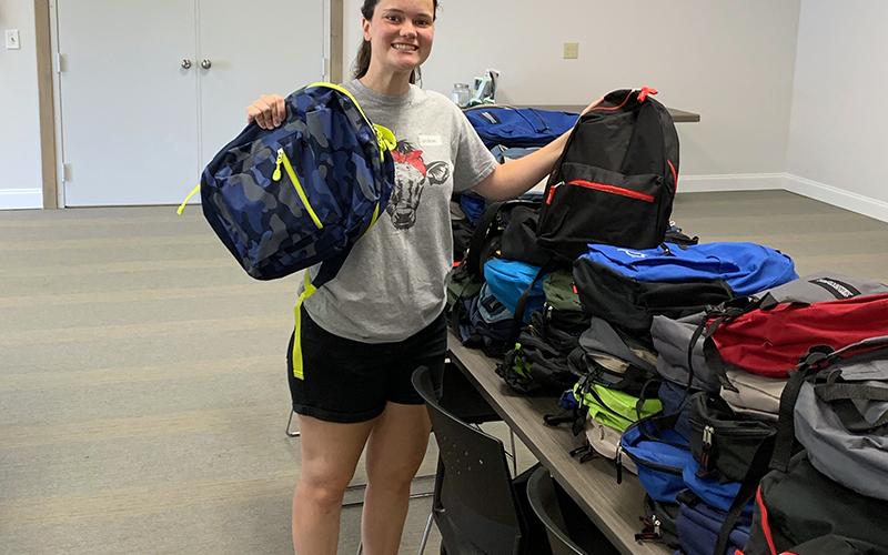 Anderson University student Caroline Sanders spent her summer working as an intern with Snack in a Backpack to help the organization continue to decrease food insecurity in Fannin children.