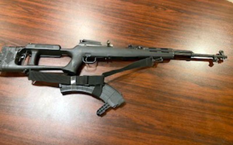 Don Parker Edwards Jr., was allegedly armed with this SKS rifle.