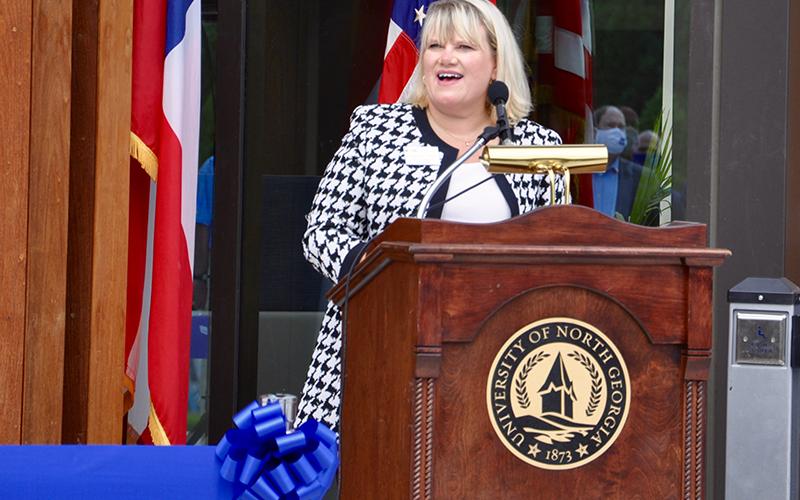 The University of North Georgia (UNG) held a ribbon cutting ceremony Wednesday, September 16, to celebrate the opening of the new Blue Ridge Campus right off Appalachian Highway. UNG Blue Ridge Campus Director Sandy Ott welcomed the community to the event.