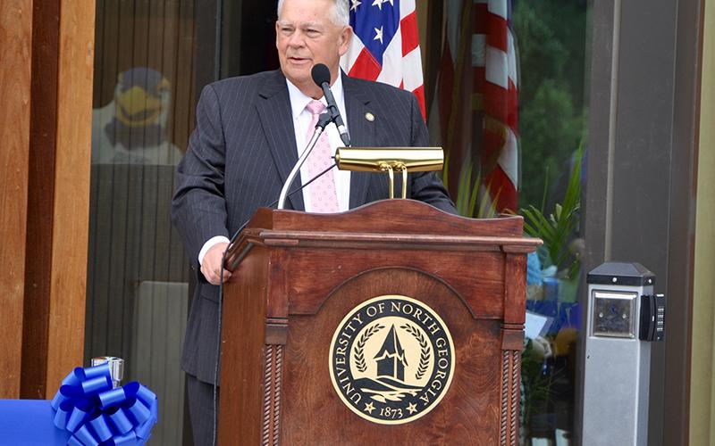 District 7 State Representative and Speaker of the Georgia House of Representatives David Ralston spoke to the opportunities the University of North Georgia’s Blue Ridge Campus will bring during a ribbon cutting ceremony Wednesday, September 16.