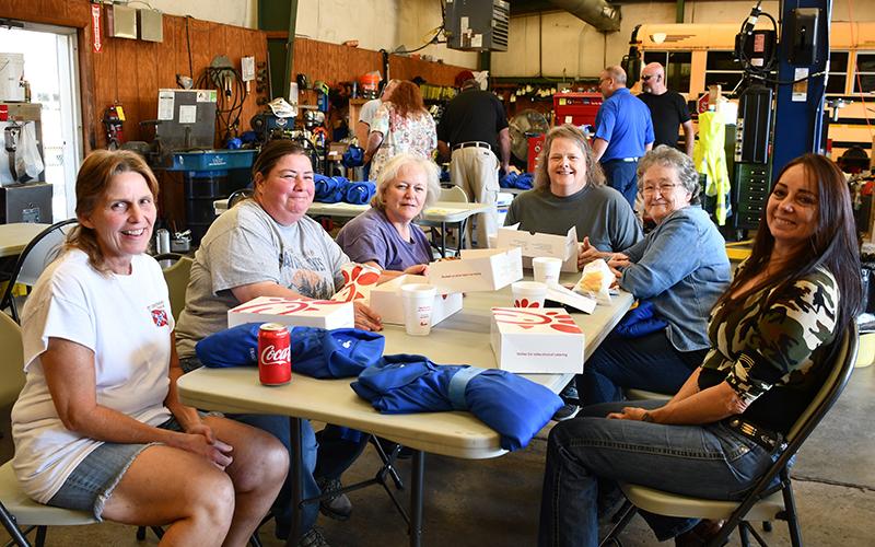 Fannin County school bus drivers were applauded for their hard work and commitment to student safety during a School Bus Safety Week luncheon Thursday, October 22. Shown are, from left, Lisa Cheatham, Tina Dillingham, Robin Searcy, Melissa Beaver, Frances Newberry and Pepper McConnell.