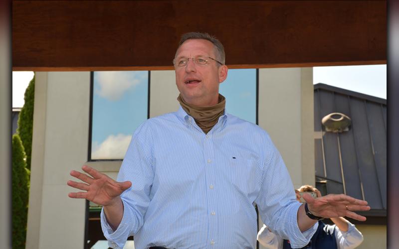 U.S. Congressional Representative and U.S. Senatorial Candidate Doug Collins made a stop in Fannin County Wednesday, October 21, to campaign and discuss the importance of voting in this year’s General Election.