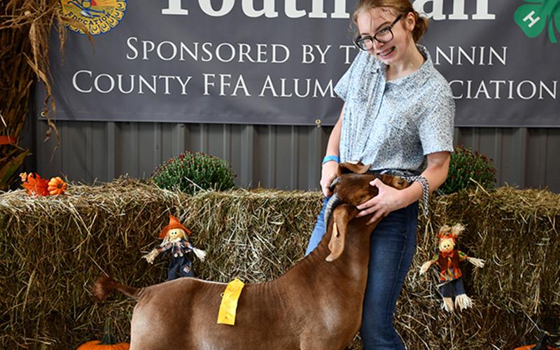 Claire Wheeler received a fourth place prize at the annual Fannin County Youth Fair Saturday, September 28. The event was sponsored by the Fannin County FFA Alumni Association.