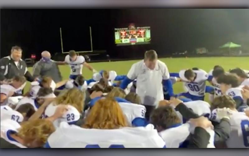The Freedom From Religion Foundation asked the Fannin County School System to conduct an investigation into Head Football Coach Chad Cheatham’s leading the team in prayer after seeing a Twitter post from the Fannin County football team with a video of the “Postgame victory and prayer.”