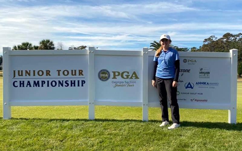 PGA Championship at Sea Palms Golf Club in St. Simons, Georgia, December 5 and 6. Panter finished second in her age division.