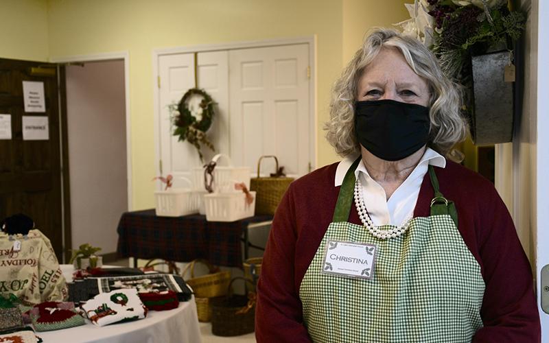 Christina Pinkerton helped shoppers find the fun and unique items available for purchase at St. Luke’s annual Christmas Bazaar, which was sponsored by the Women of St. Luke’s Saturday, December 5.