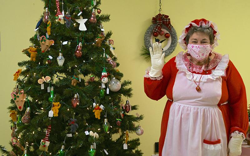 Mrs. Claus, also known as Roseanne Johnston, greeted guests of St. Luke’s Christmas Bazaar with holiday spirit Saturday, December 5. The event is sponsored by the Women of St. Luke’s and supports numerous organizations throughout the North Georgia mountains.