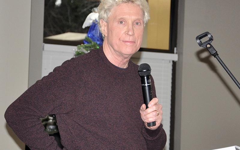 Integrity Development Group, LLC. Managing Member Johnnie Hastings presents his plans, if his rezoning request were to be approved, during a regular Blue Ridge City Council meeting Tuesday, January 12.